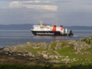 The ferry leaves Colonsay